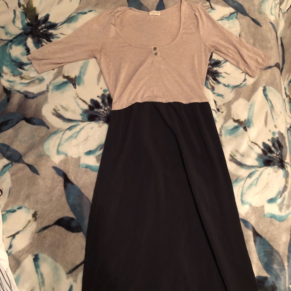 3/4 sleeve maxi dress